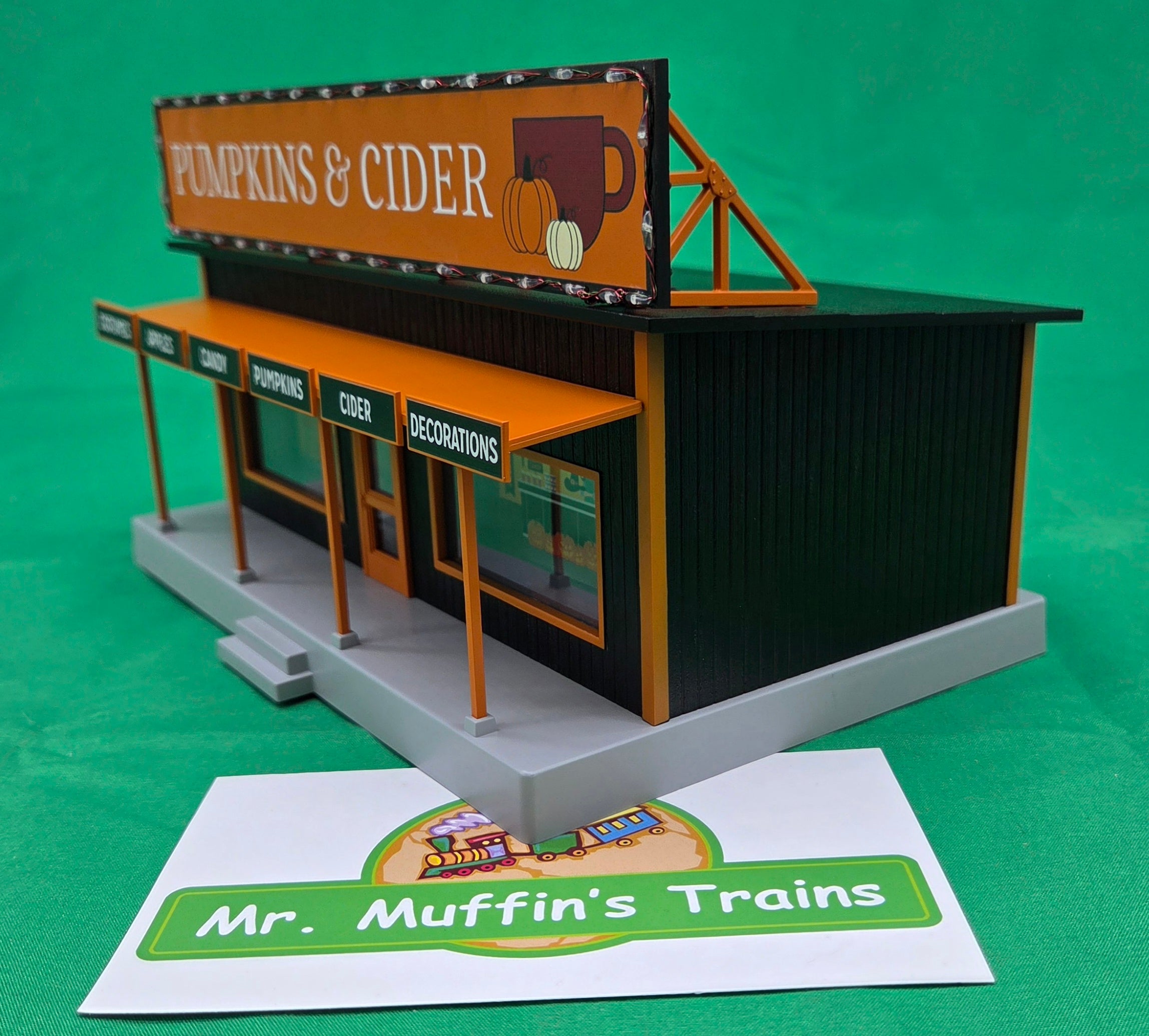 MTH 30-90758 - RailKing - Road Side Stand "Halloween" w/ Operating Lights