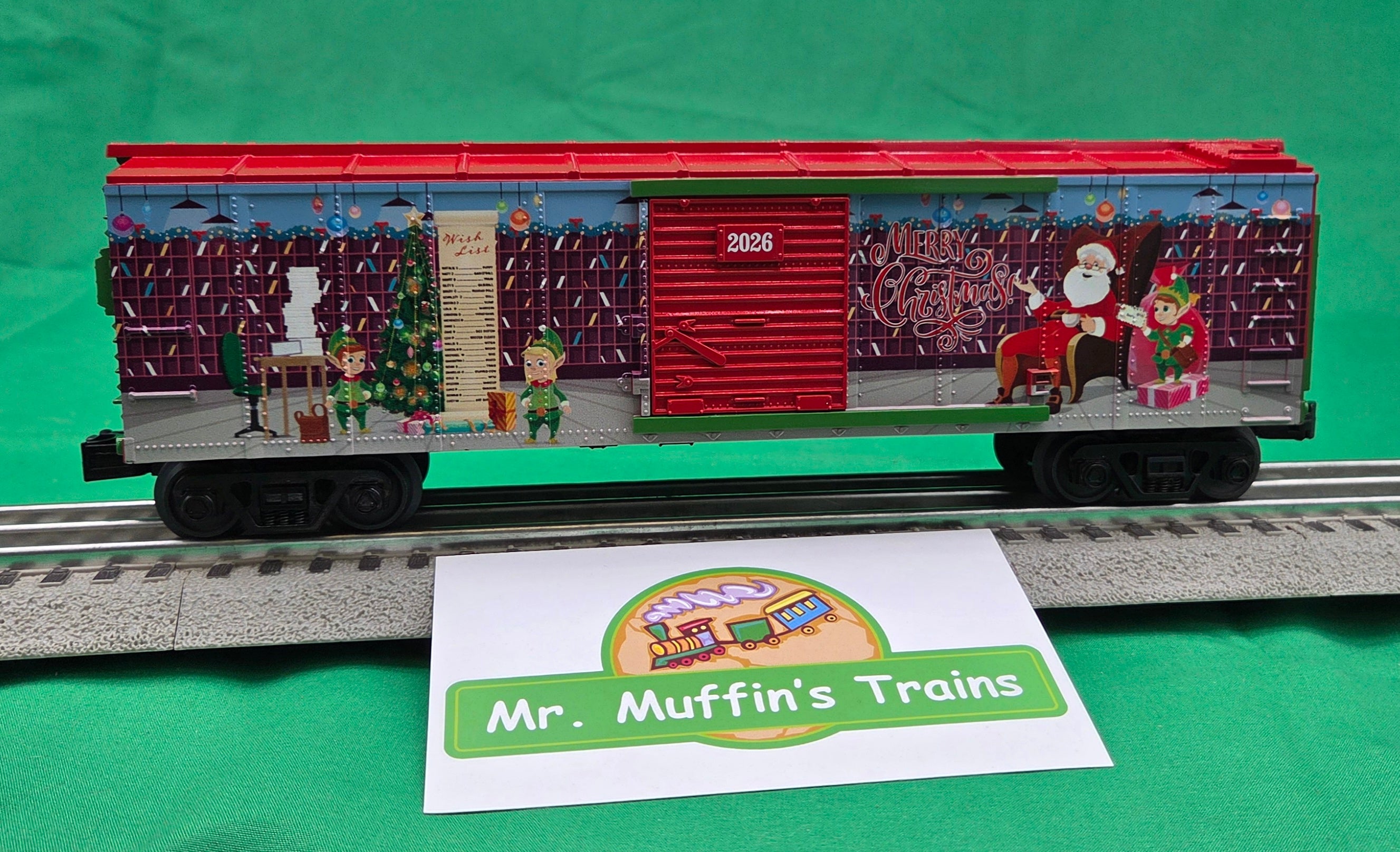 MTH 30-71307 - RailKing - Box Car "Christmas" #2026