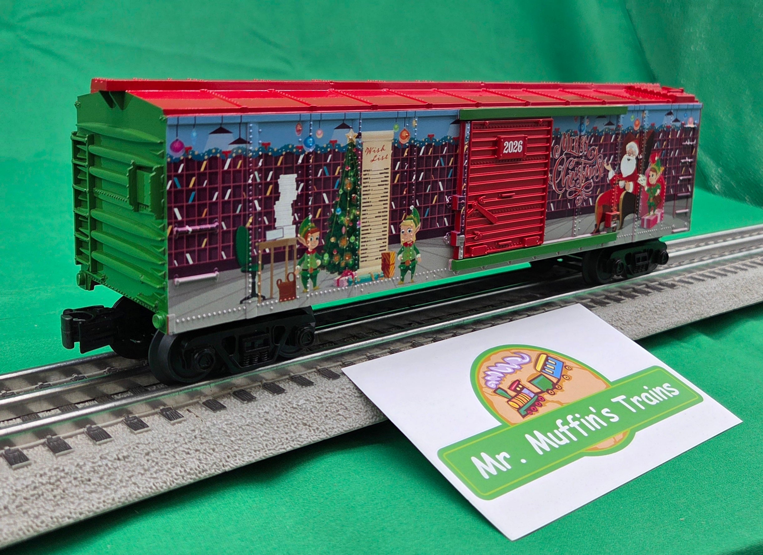 MTH 30-71307 - RailKing - Box Car "Christmas" #2026