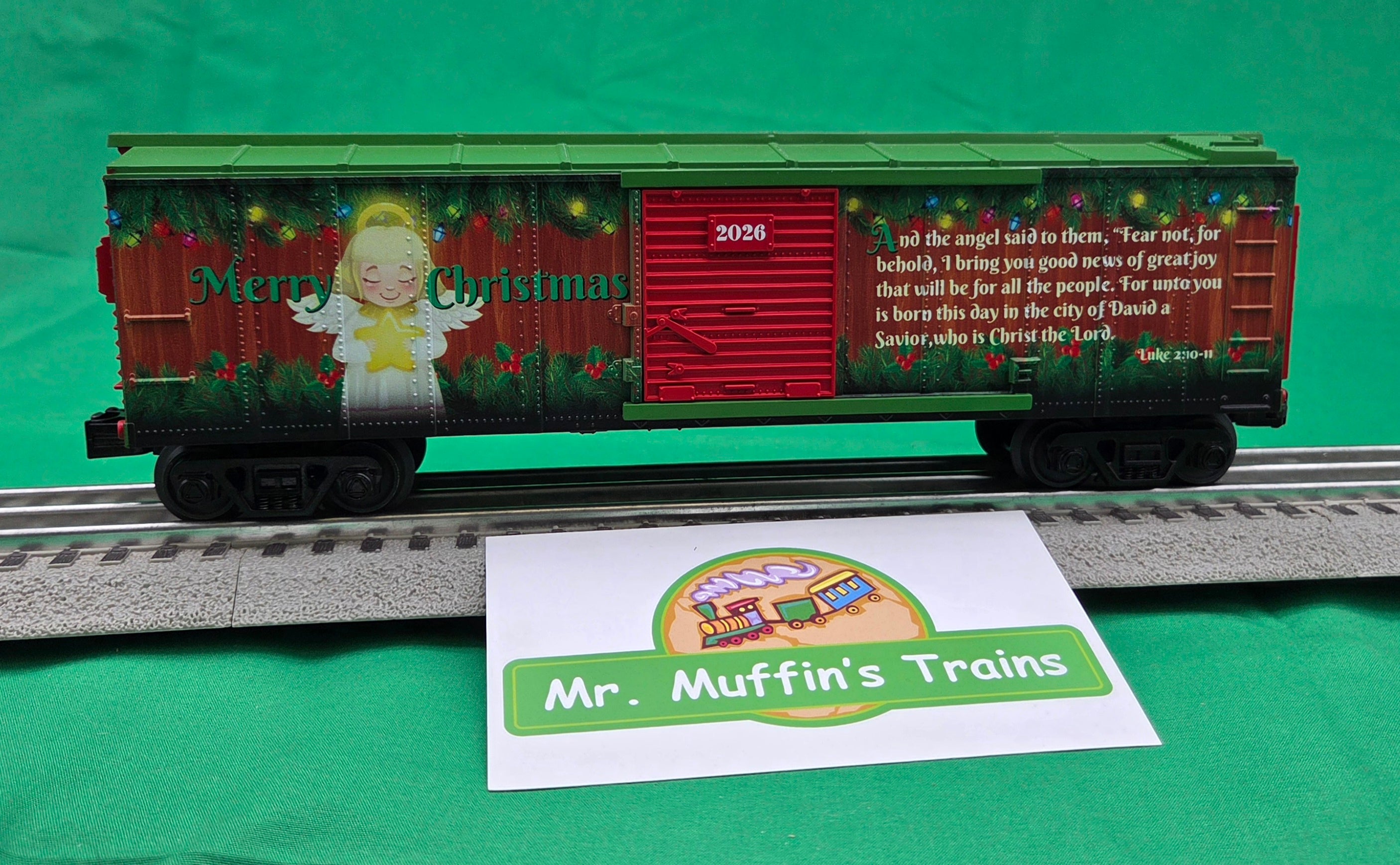 MTH 30-71306 - RailKing - Box Car "Christmas" #2026