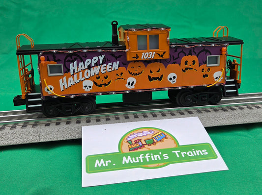 MTH 30-77437 - RailKing - Extended Vision Caboose "Halloween" #1031 w/ LED Lights