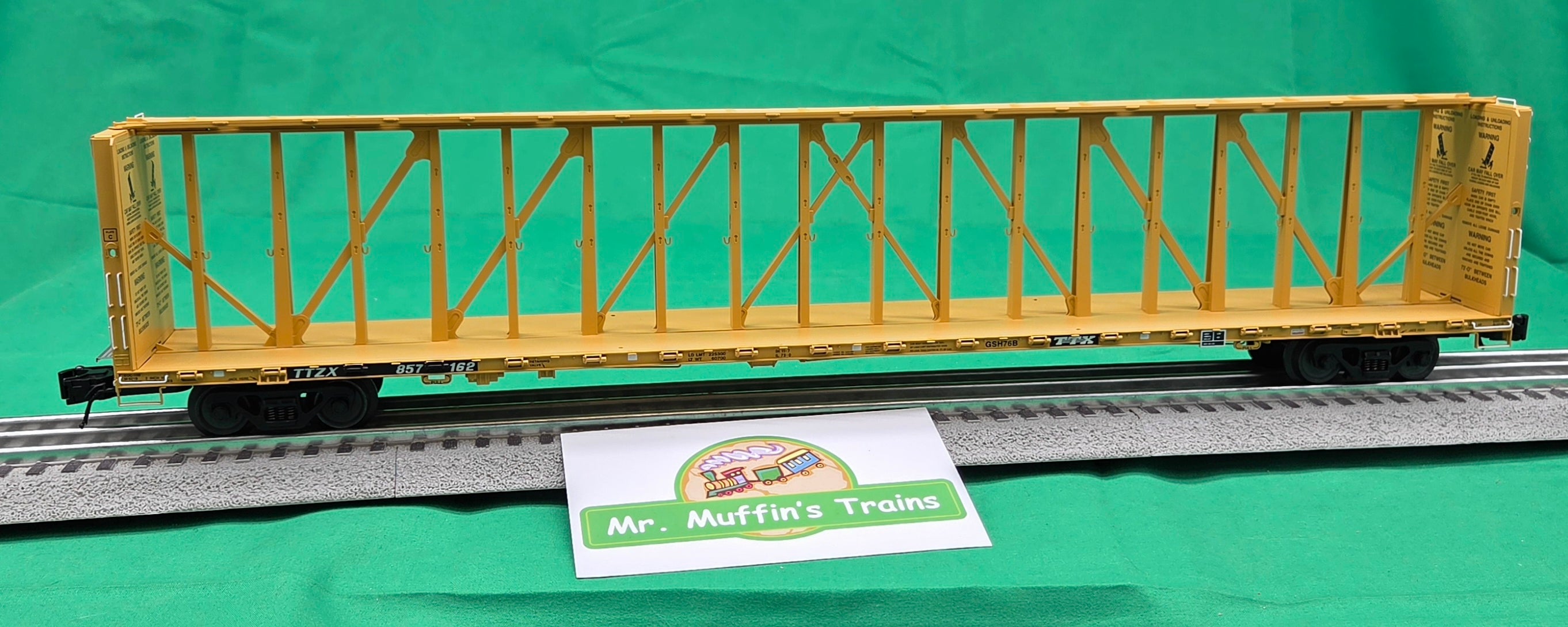 Atlas O 3002792 - Master - 73' Center Divider Flat Car "TTX" (2-Rail)