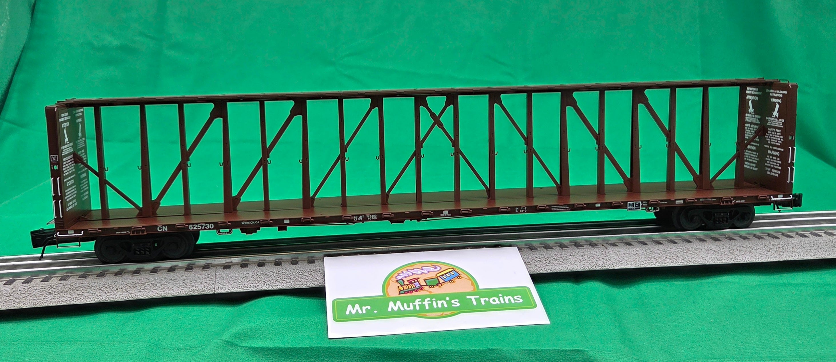 Atlas O 3002789 - Master - 73' Center Divider Flat Car "Canadian National" (2-Rail)