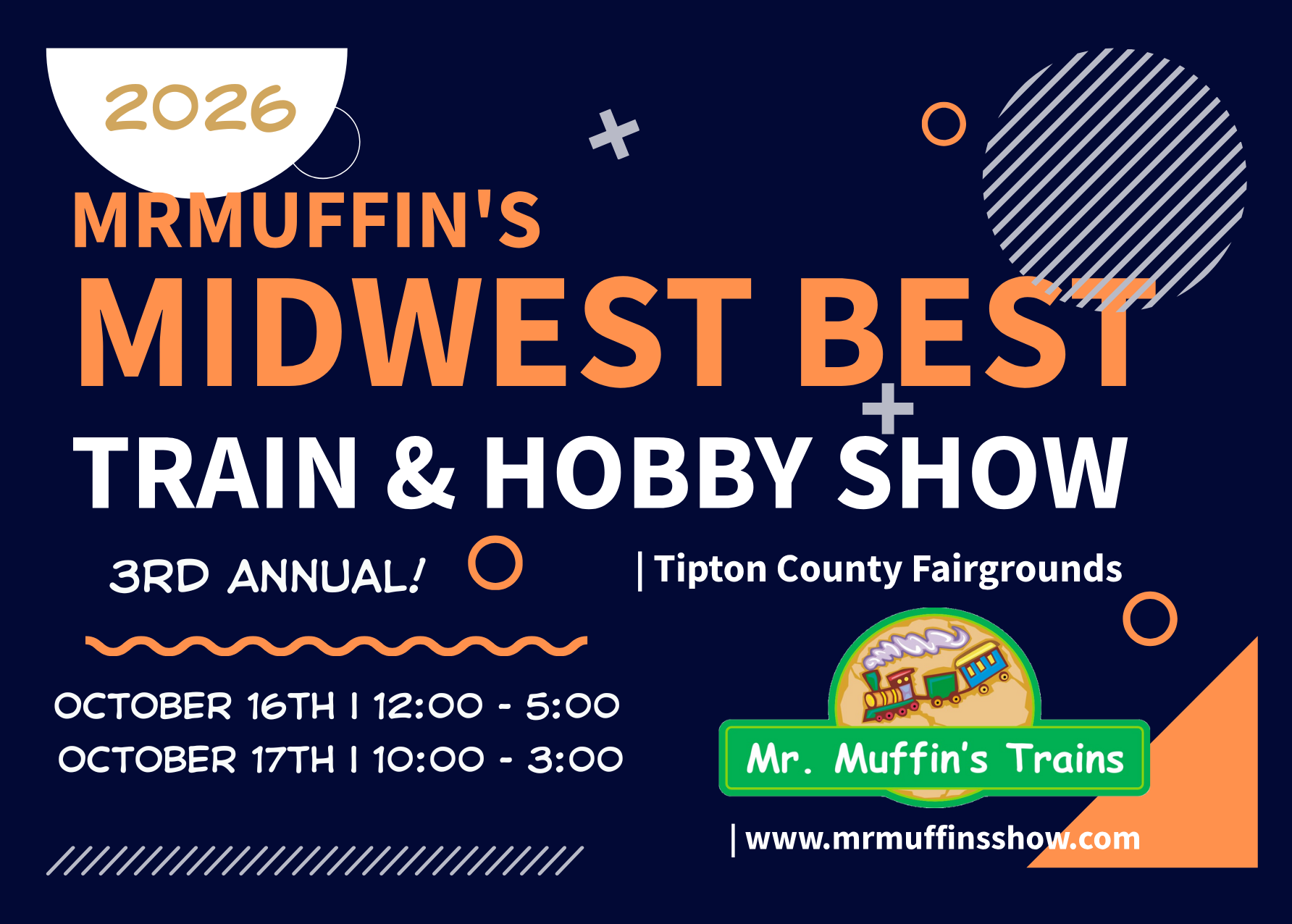 MrMuffin's Midwest Best Train & Hobby Show Fall 2026 - Exhibitors Sign Up