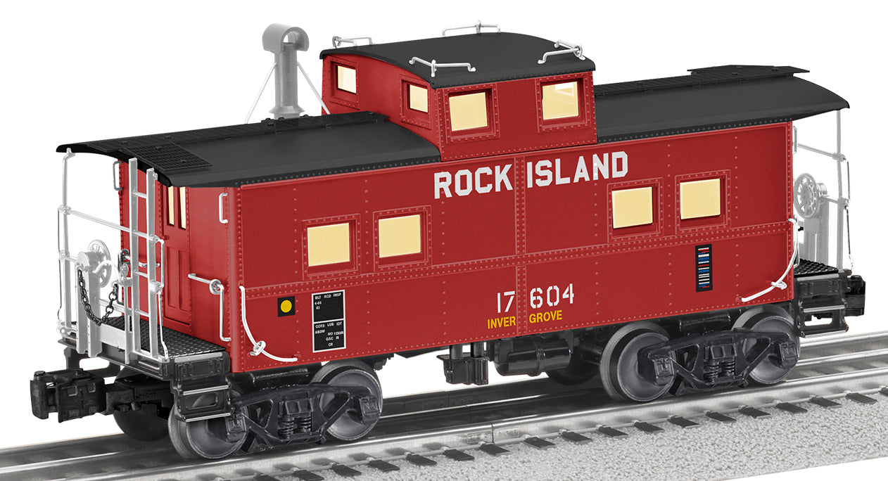 Lionel 2326210D - Northeast Caboose "Rock Island" #17604 - Damaged Box