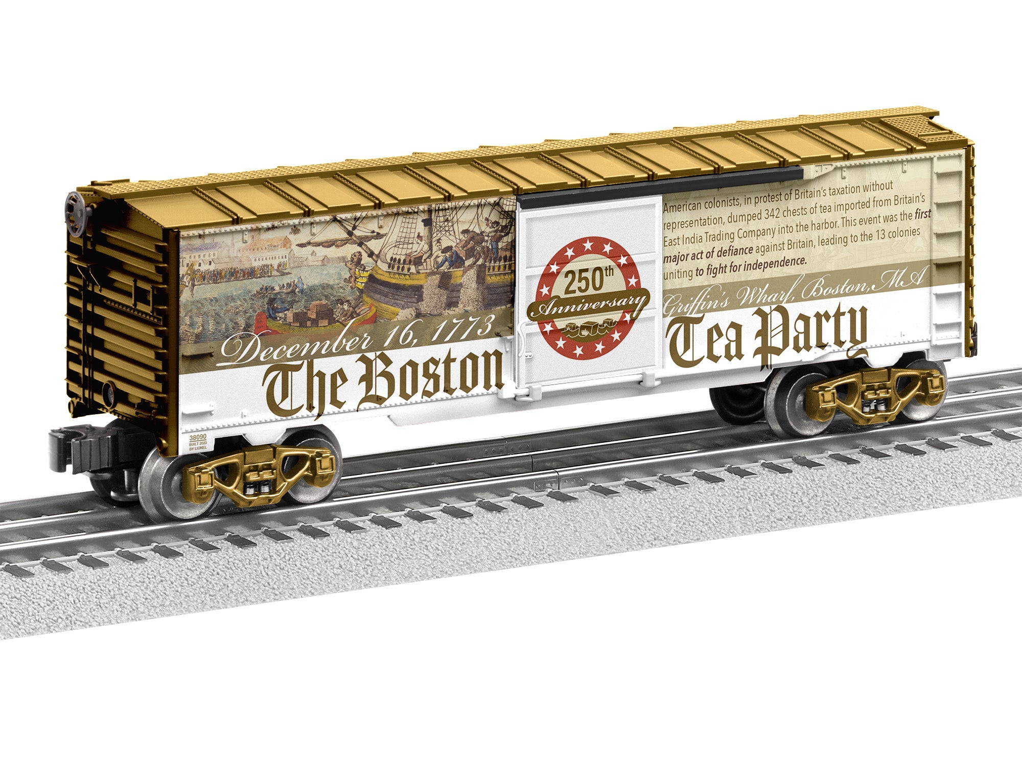 Lionel 2338090 - U.S. American History "Boston Tea Party" Boxcar