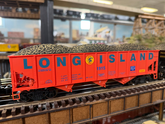 Ready Made Trains RMT-66211 - 70 Ton 3-Bay Coal Hopper Car "Long Island" w/ Load (Dashing Dan)