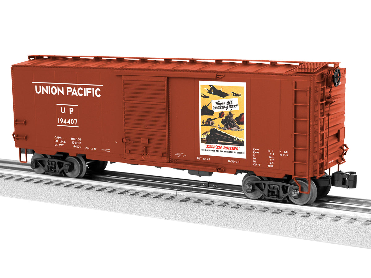 Lionel 2426070 - PatriotSounds PS-1 Boxcar "Union Pacific WWII"  #194407 (All Engines of War) - MrMuffin'sTrains