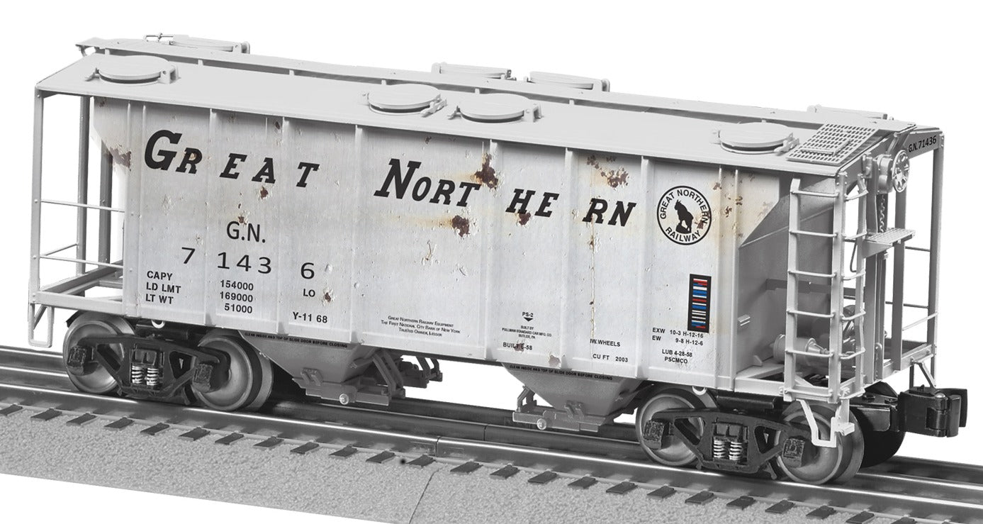 Lionel 2426641 - PS-2 Covered Hopper Car "Great Northern" #71436 (Rusty but Trusty)