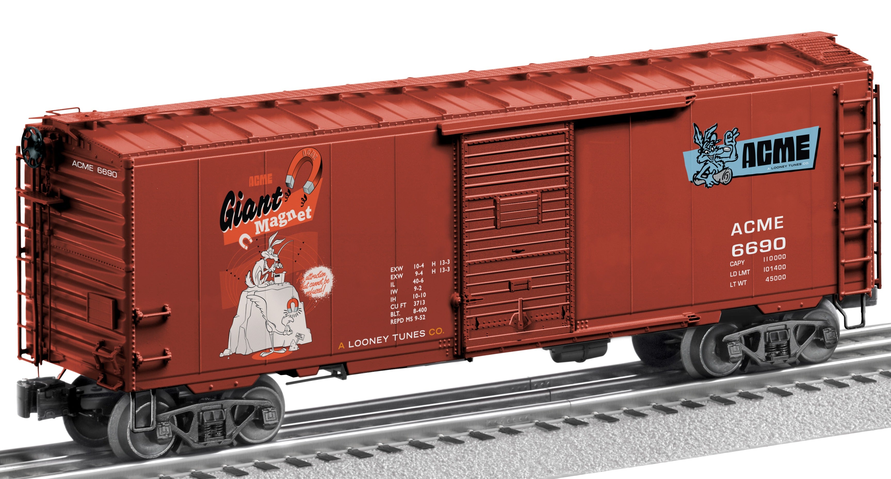 Lionel 2426690 - Looney Tunes - PS-1 Boxcar "ACME" #6690 (Giant Magnet)
