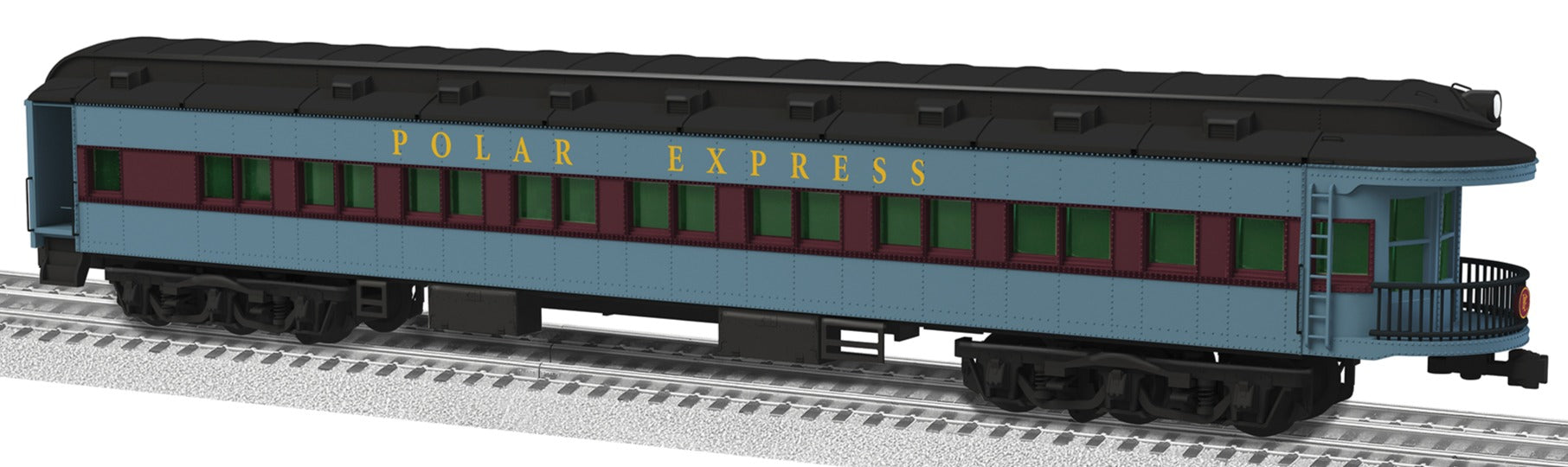 Lionel 2427310 - 20th Anniversary 18" Observation Car "The Polar Express" w/ Round End (Black Roof)