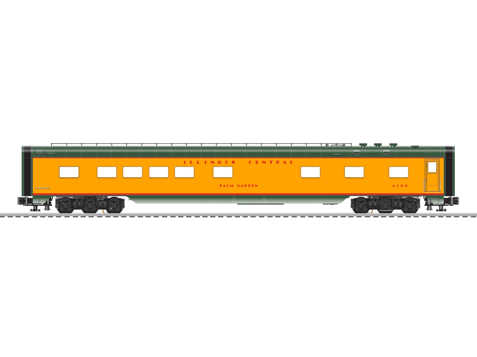 Lionel 2427340 - City of Miami 21" StationSounds Diner "Illinois Central"