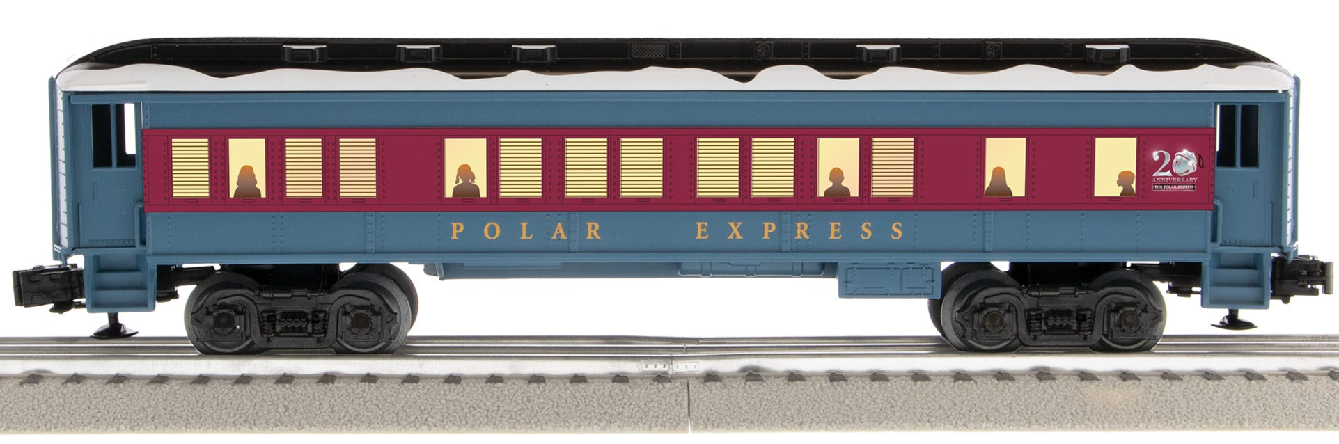 Lionel 2427720 - 20th Anniversary Coach Car "The Polar Express" (White Roof) Add-On