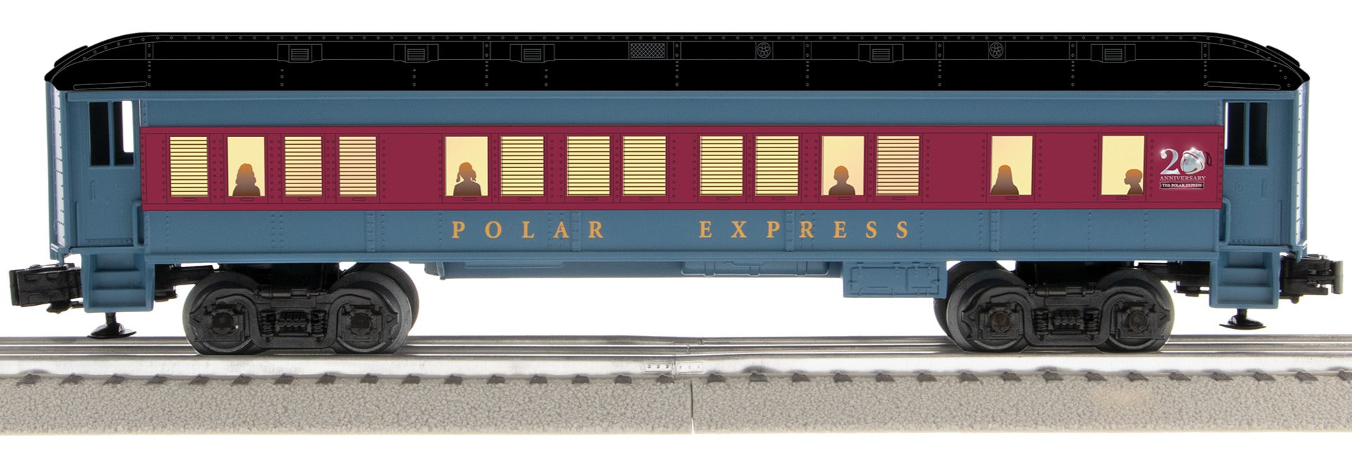 Lionel 2427990 - 20th Anniversary Coach Car "The Polar Express" (Black Roof) Add-On