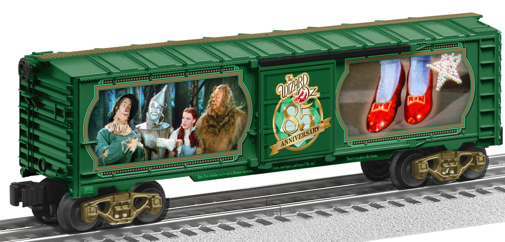 Lionel 2428050 - Wizard of Oz - 85th Anniversary Illuminated Boxcar "Red Slippers"