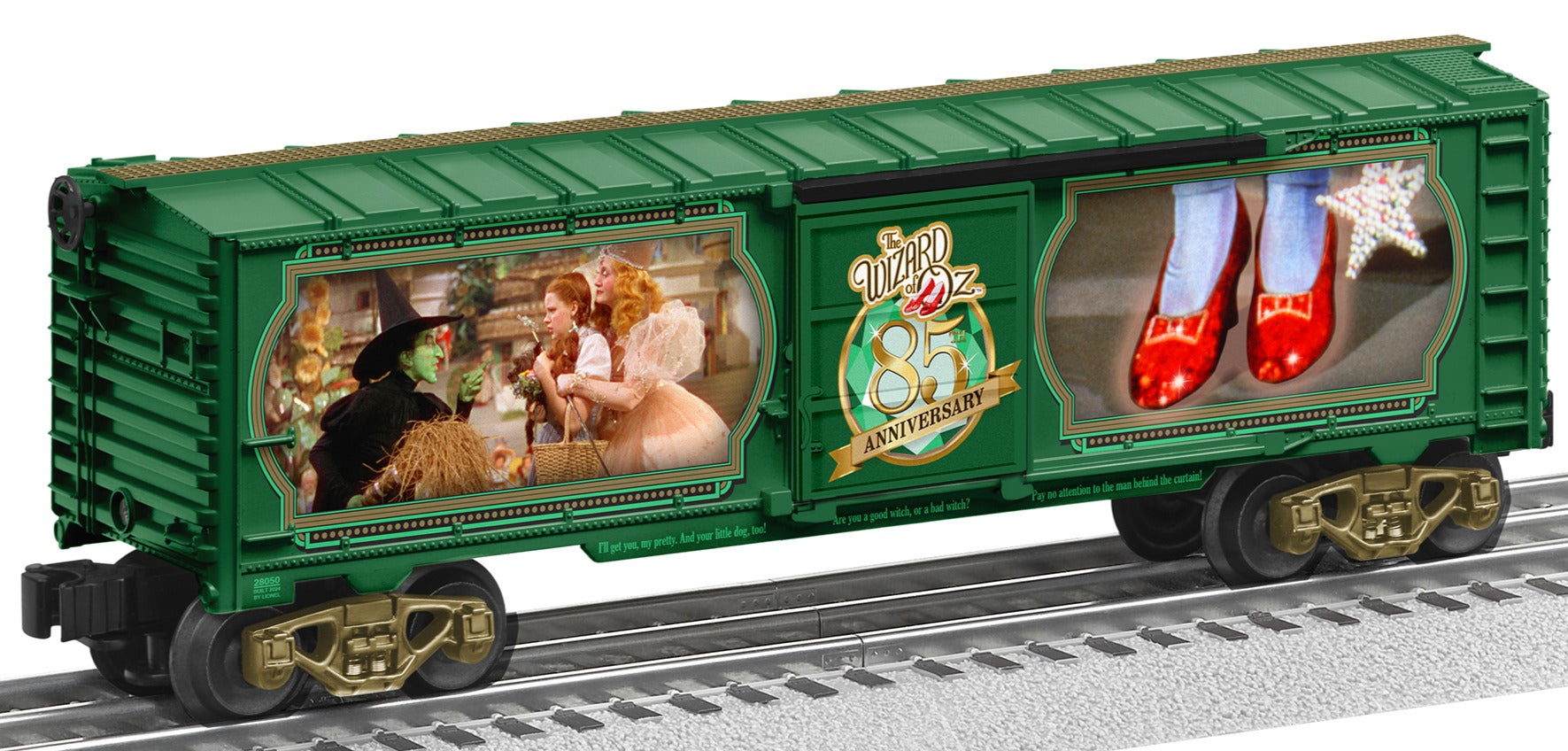 Lionel 2428050 - Wizard of Oz - 85th Anniversary Illuminated Boxcar "Red Slippers"