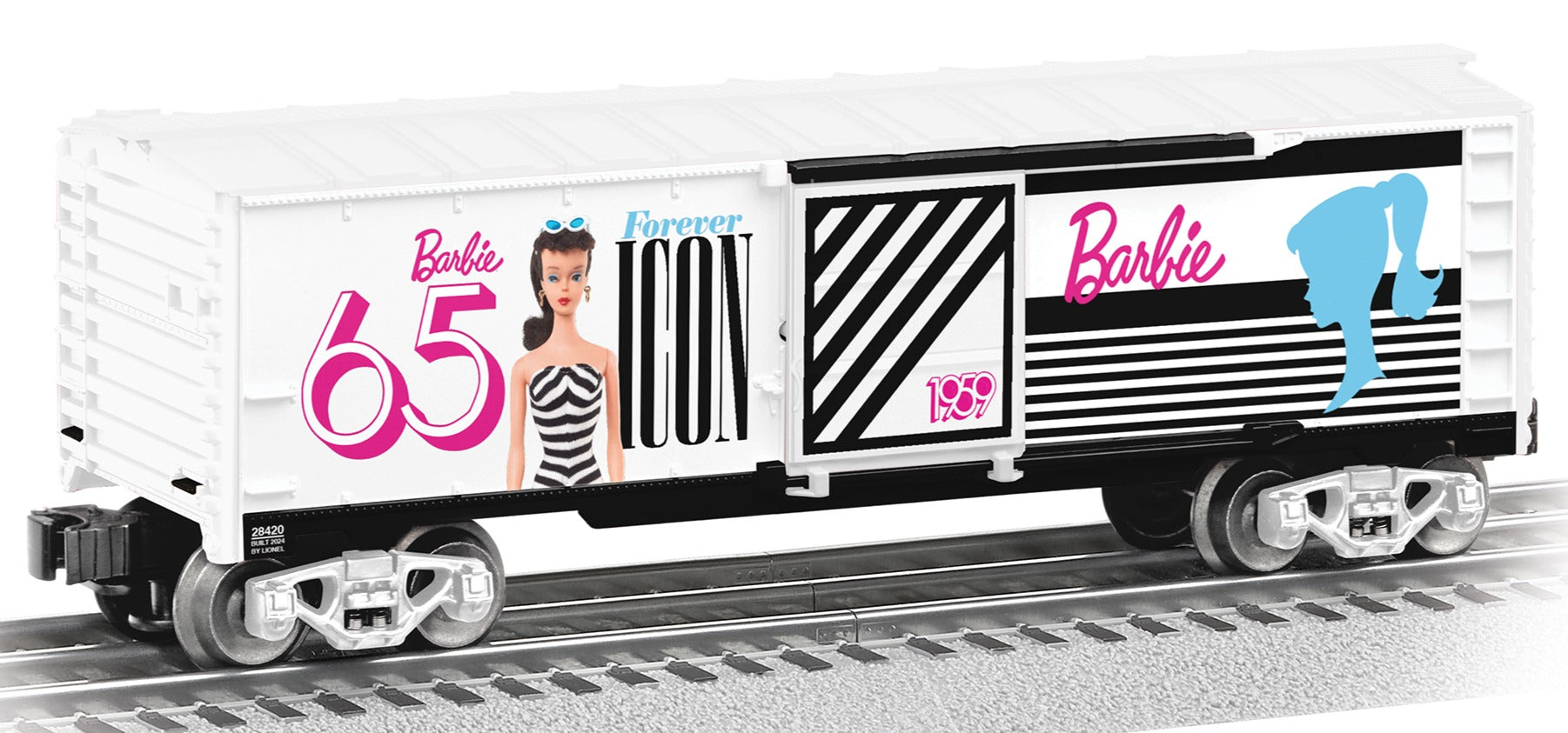 Lionel 2428420 - Barbie - 65th Anniversary 1959 Boxcar "The Original"