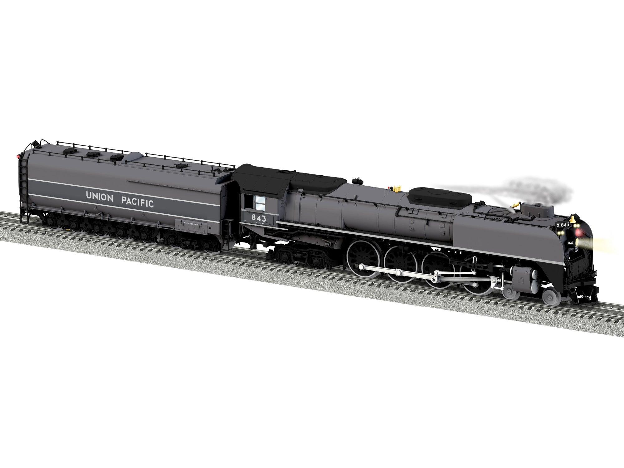 Lionel 2431280 - Legacy FEF-3 Steam Engine "Union Pacific" #843 (Gray/Silver)