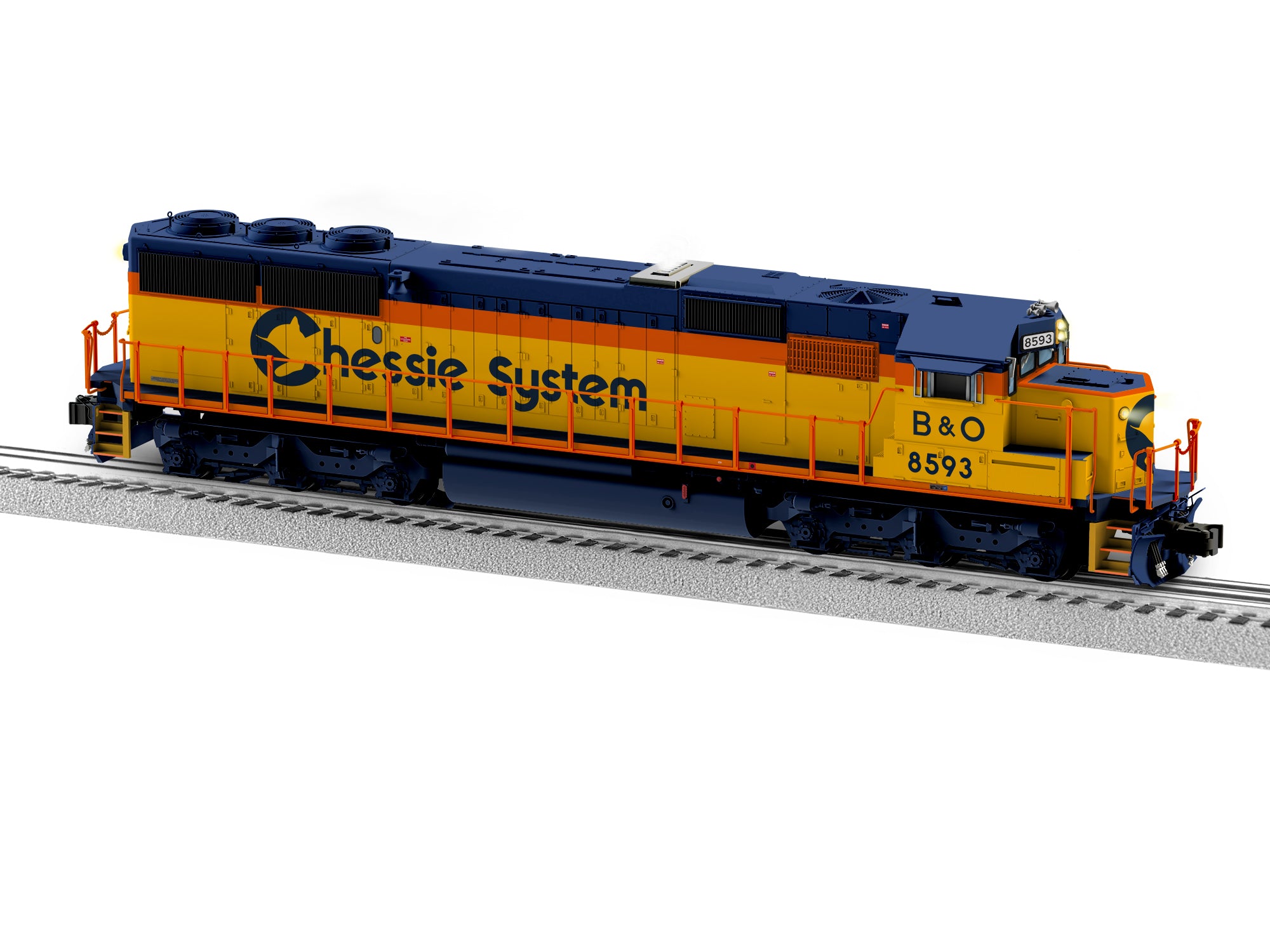 Lionel 2433239 - Legacy SD50 SuperBass "Baltimore & Ohio" #8593 (Chessie System)