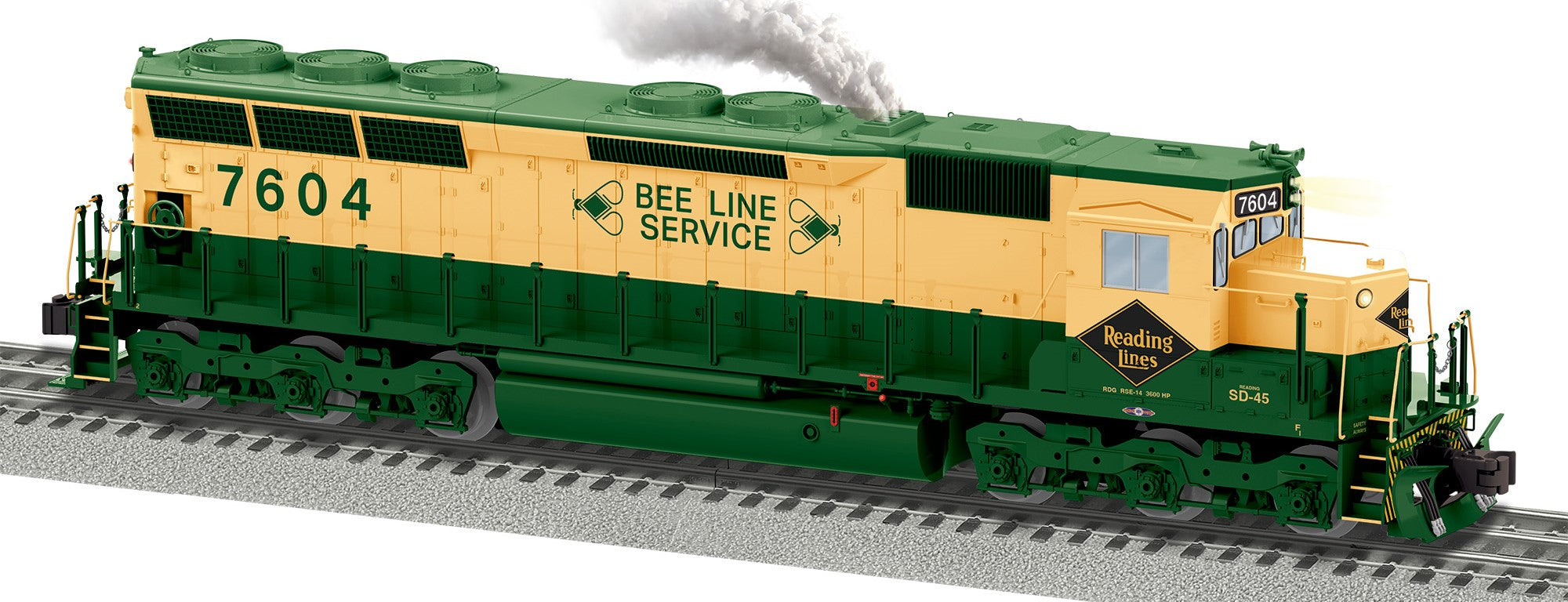 Lionel 2433559 - SD45 SuperBass "Reading" #7604