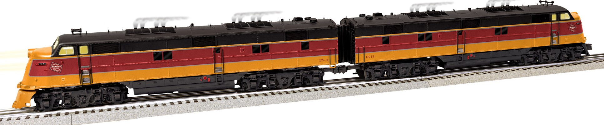 Lionel 2433620 - Legacy E6 AA Diesel Locomotive "Milwaukee Road" #15A, 15B