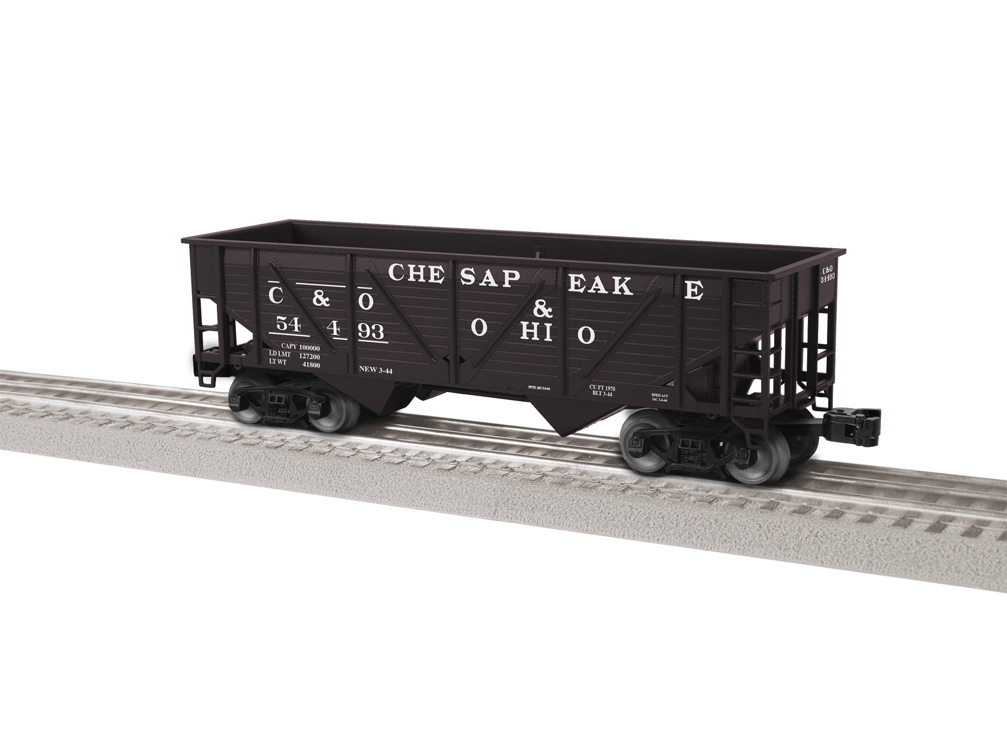Lionel 2442070 - Composite 2-Bay Hopper "Chesapeake & Ohio" (3-Car) Set #1