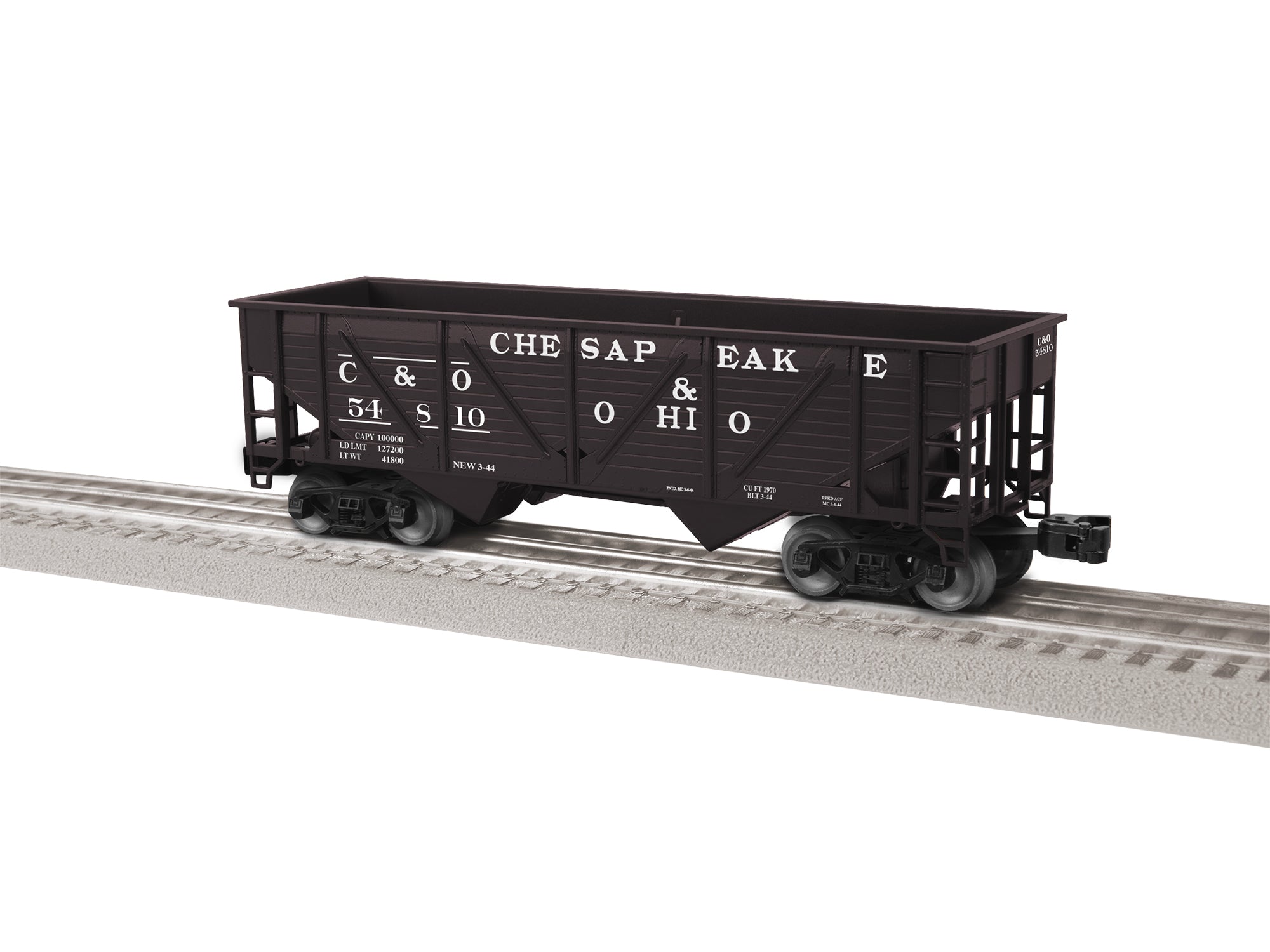 Lionel 2442075 - Composite 2-Bay Hopper "Chesapeake & Ohio" (3-Car) Set #2