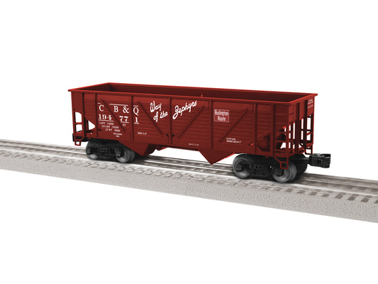 Lionel 2442080 - Composite 2-Bay Hopper "Chicago, Burlington & Quincy" (3-Car) Set #1
