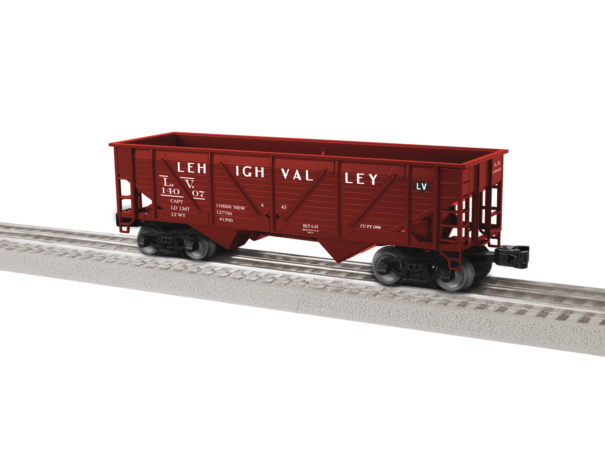 Lionel 2442099 - Composite 2-Bay Hopper "Lehigh Valley" #14007