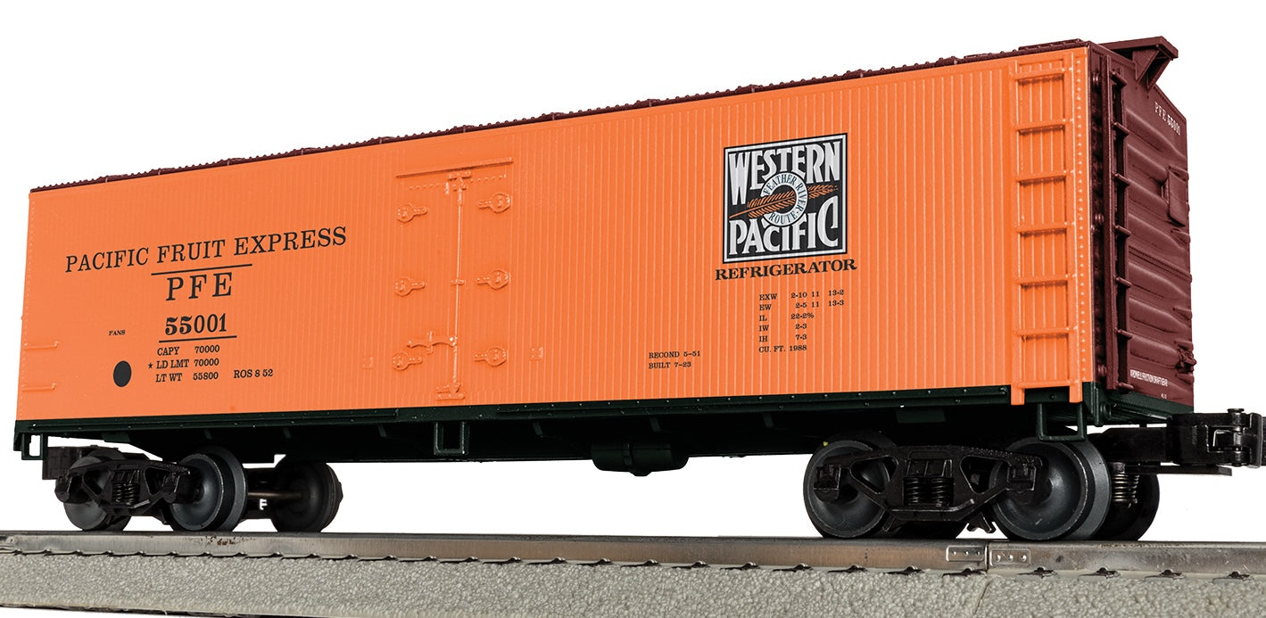 Lionel 2442231 - Woodside Reefer Car "Pacific Fruit Express / Western Pacific" #55001