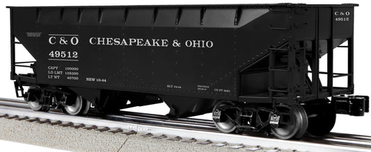 Lionel 2442305 - 2-Bay AAR Hopper Car "Chesapeake & Ohio" (3-Car) Set #2 - MrMuffin'sTrains
