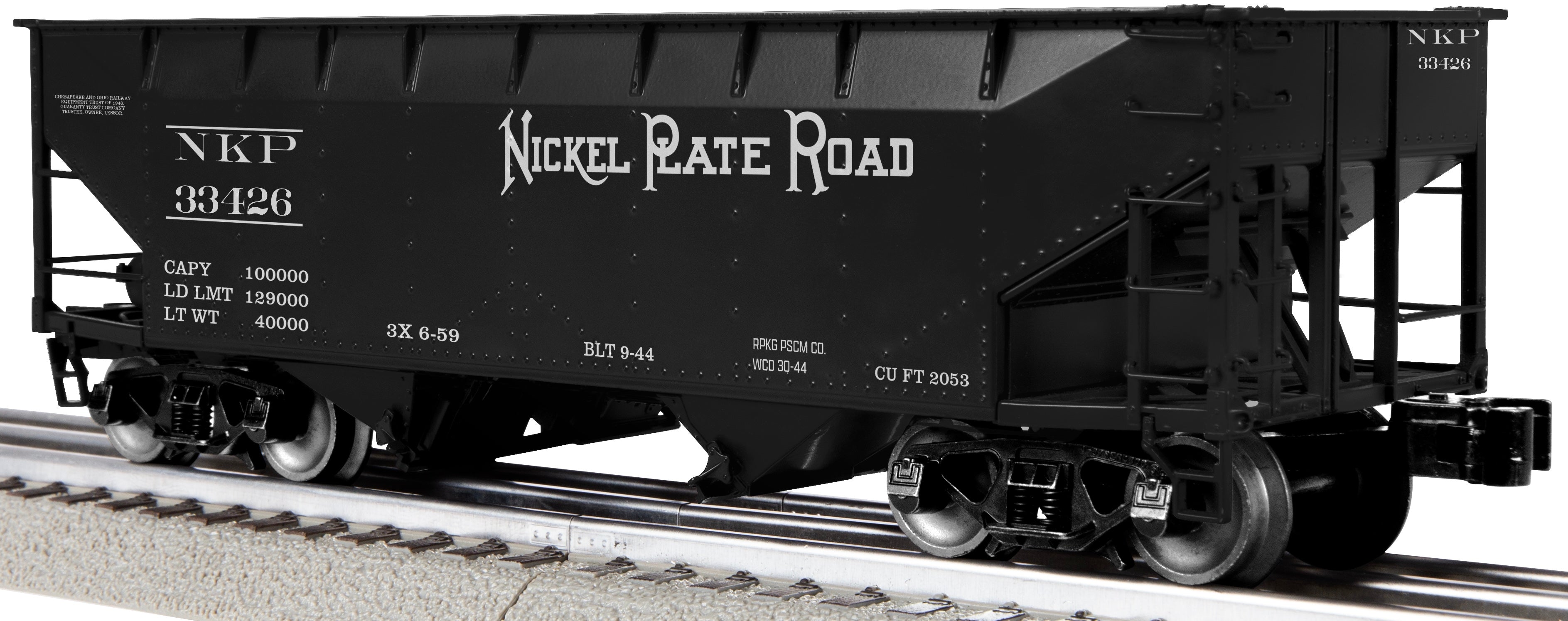 Lionel 2442325 - 2-Bay AAR Hopper Car "Nickel Plate Road" (3-Car) Set #2