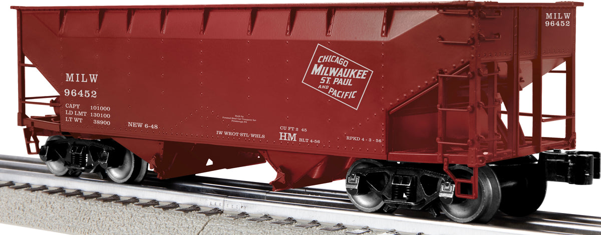 Lionel 2442335 - 2-Bay AAR Hopper Car "Milwaukee Road" (3-Car) Set #2