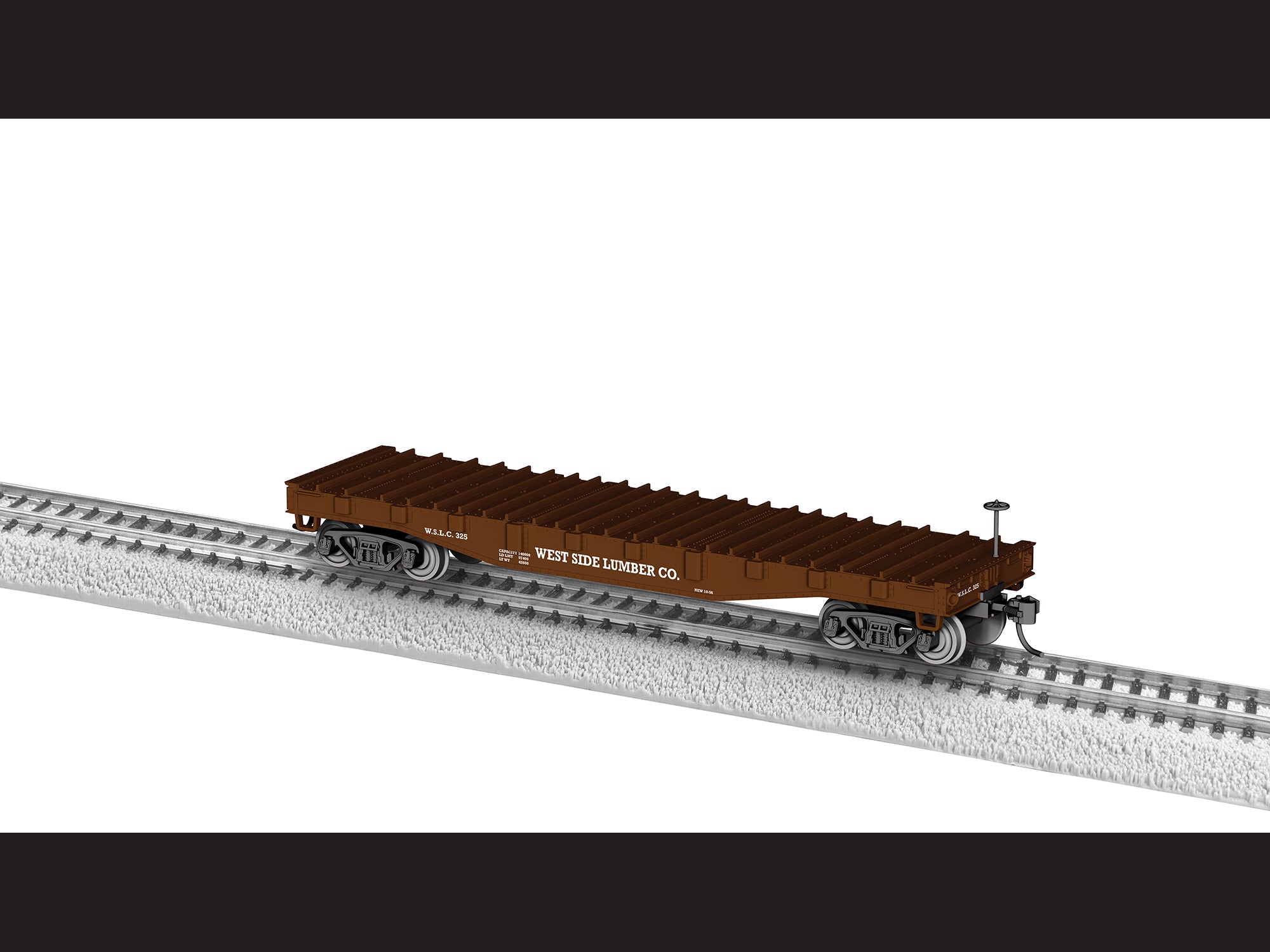 Lionel 2454450 - West Side Lumber Steel-deck Flatcar