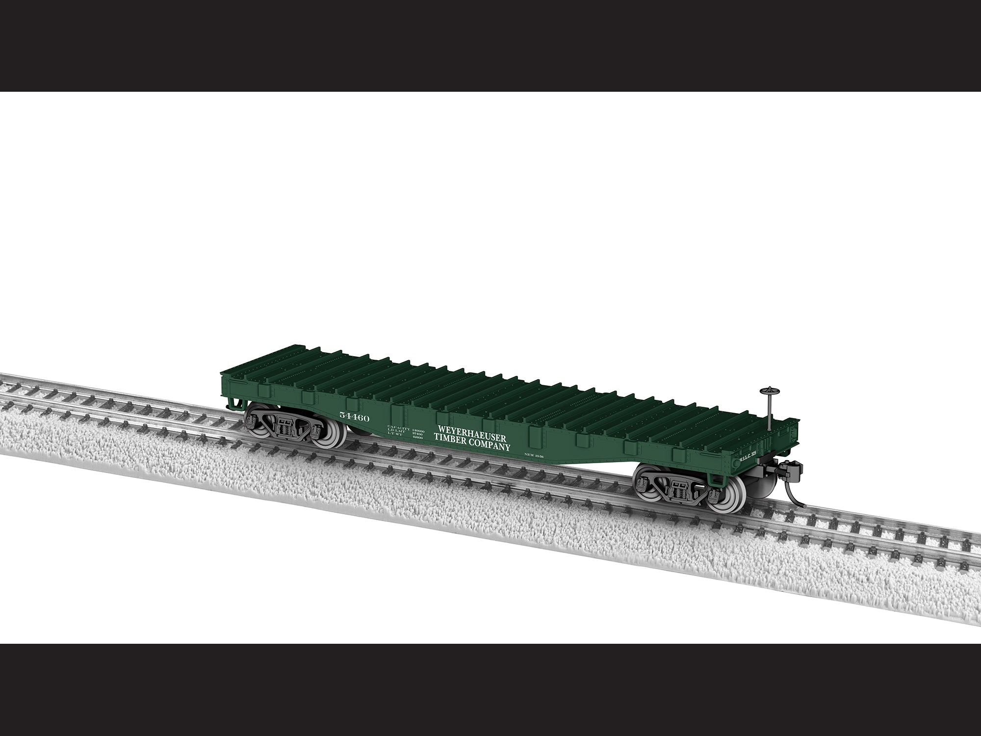 Lionel 2454460 - Weyerhauser Steel-deck Flatcar