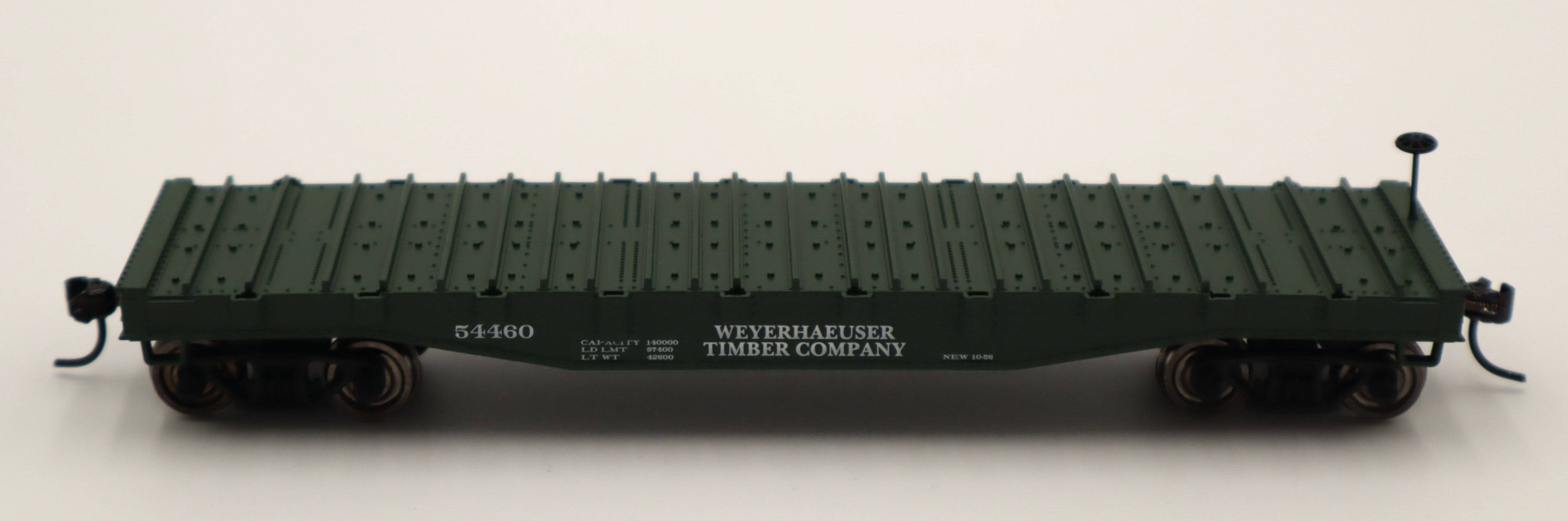 Lionel HO 2454460 - Steel-Deck Flatcar "Weyerhauser" #54460