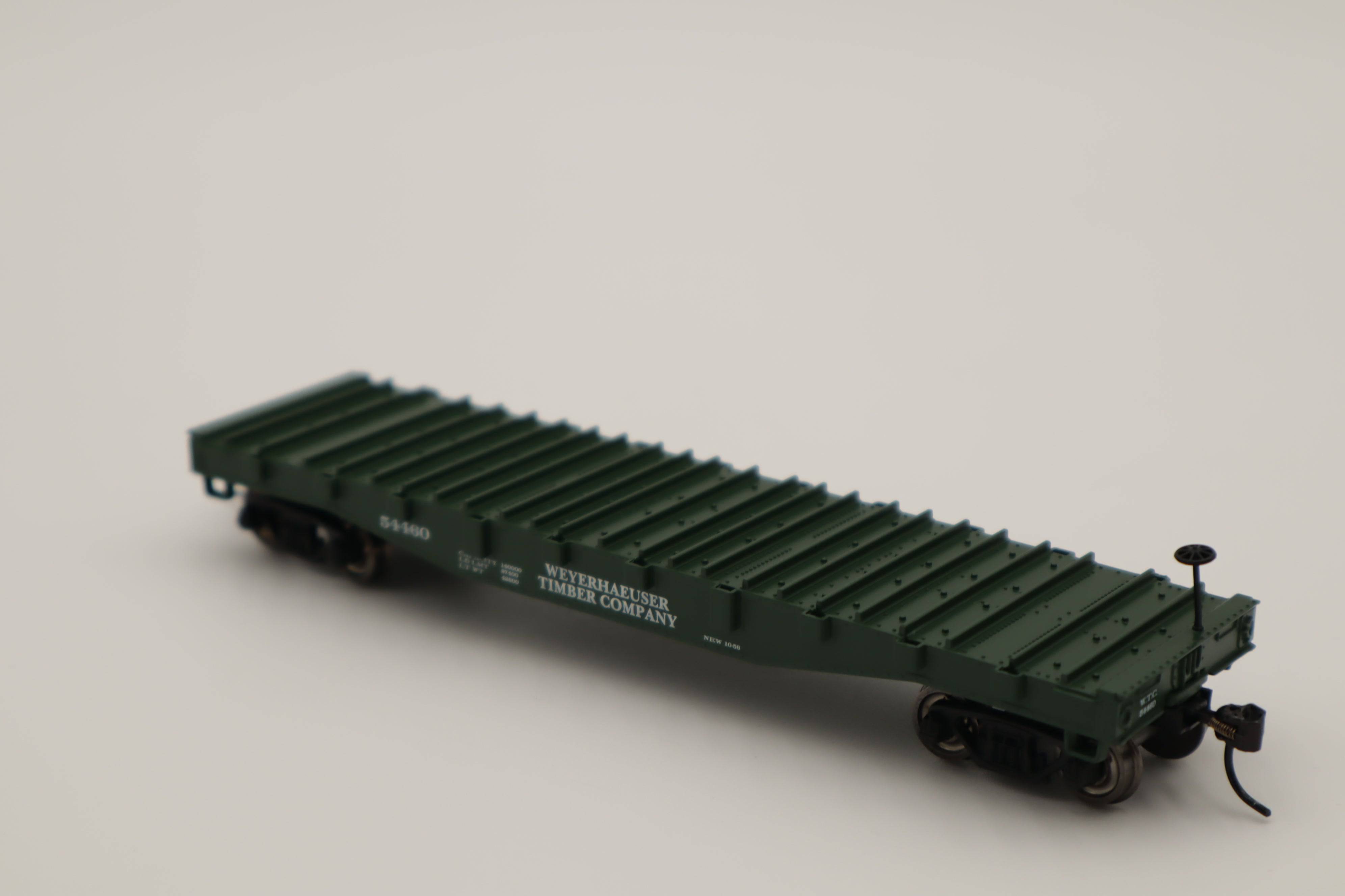 Lionel HO 2454460 - Steel-Deck Flatcar "Weyerhauser" #54460