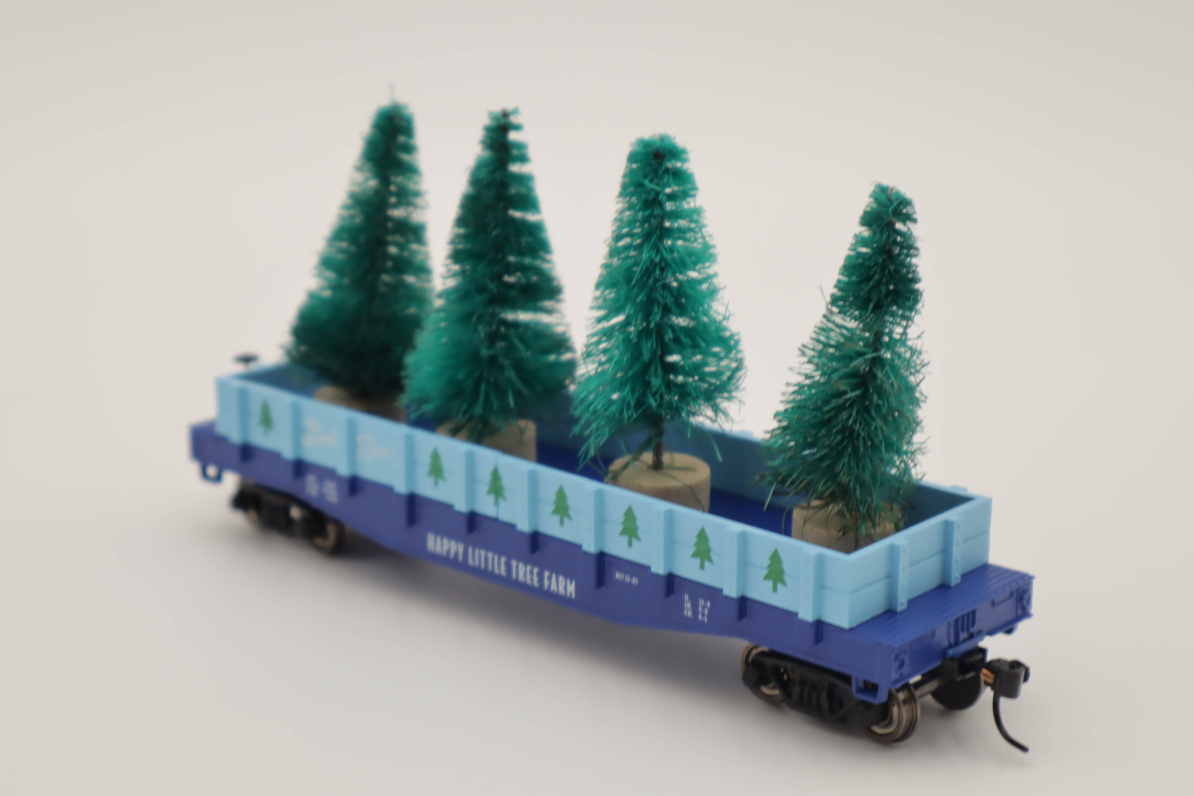 Lionel HO 2454590 - Bob Ross - Gondola Car "Happy Little Trees"