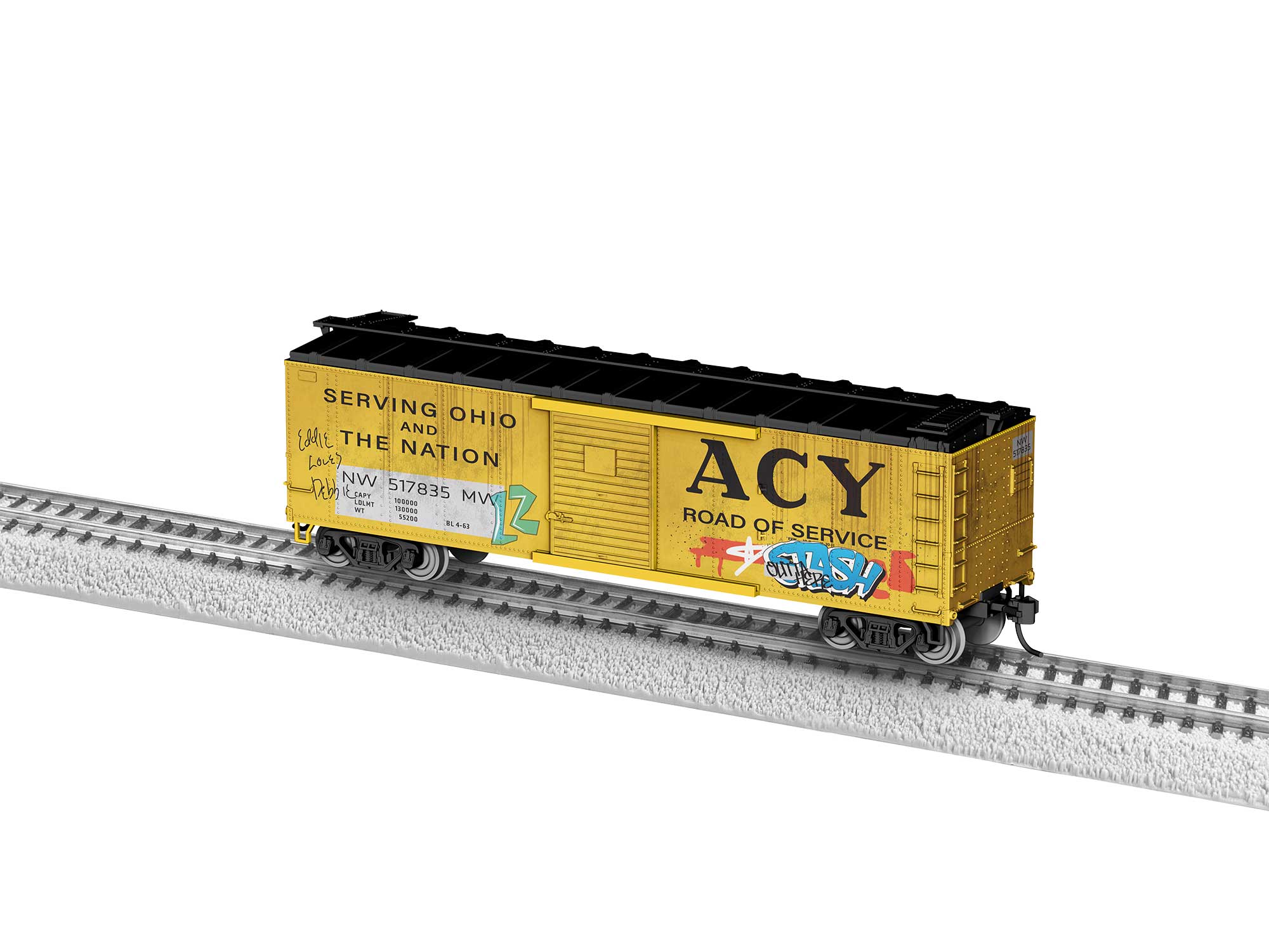 Lionel HO 2454720 - Boxcar "Akron, Canton & Youngstown" #517835 (Graffiti)