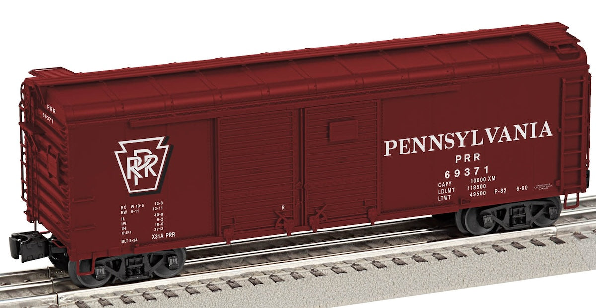 Lionel 2526132 - X31 Boxcar "Pennsylvania" #69371 (Shadow Keystone)