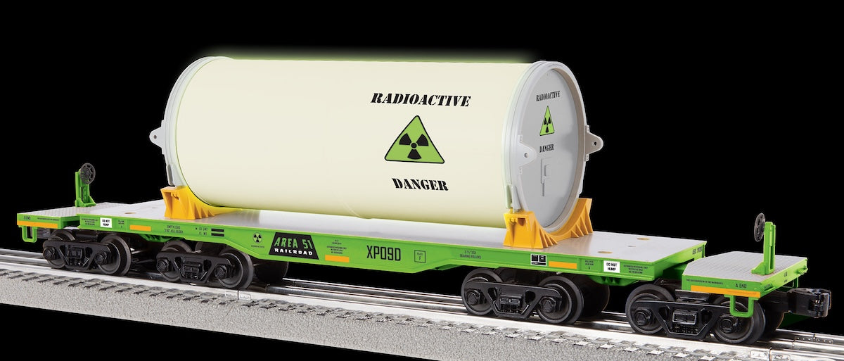 Lionel 2526170 - Heavy Duty Flatcar "Area 51" #XP09D - MrMuffin'sTrains