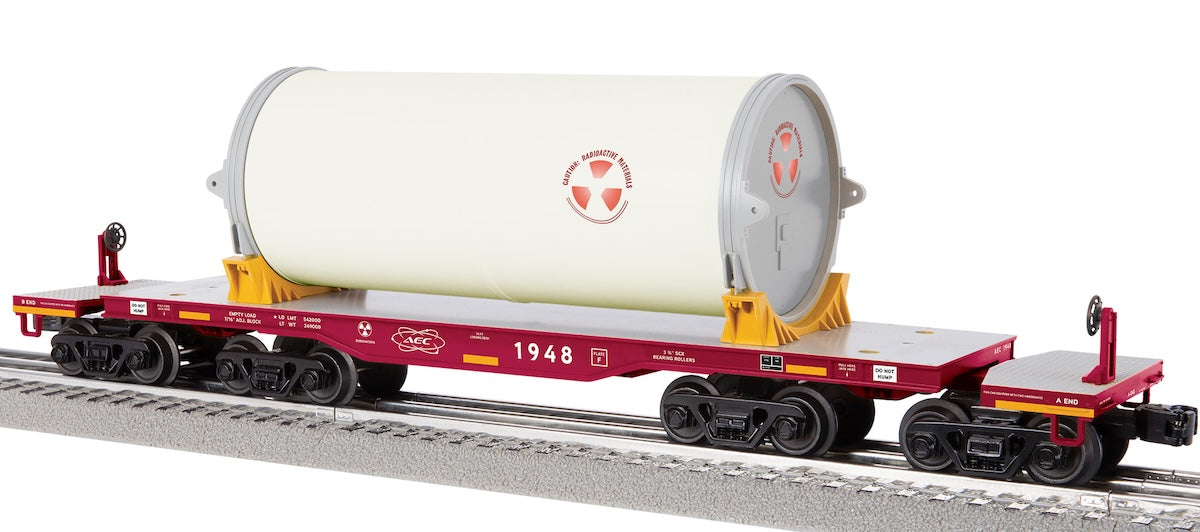 Lionel 2526180 - Heavy Duty Flatcar "AEC" #1948 - MrMuffin'sTrains