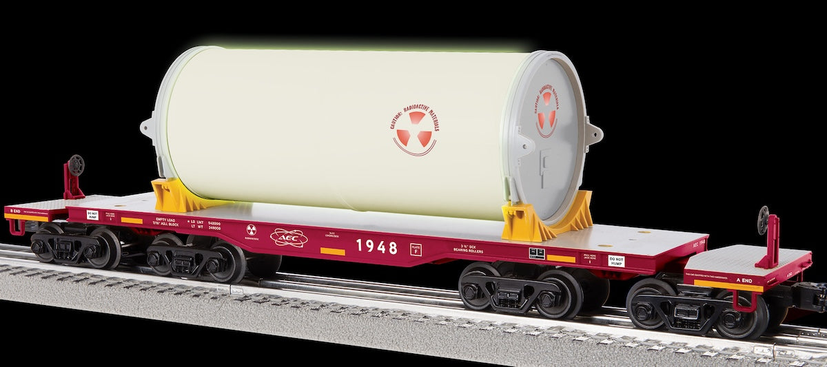 Lionel 2526180 - Heavy Duty Flatcar "AEC" #1948 - MrMuffin'sTrains