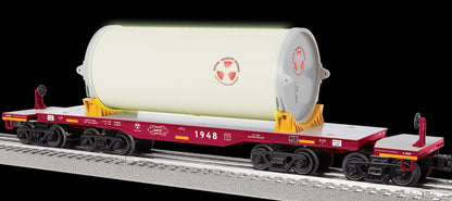 Lionel 2526180 - Heavy Duty Flatcar "AEC" #1948 - MrMuffin'sTrains