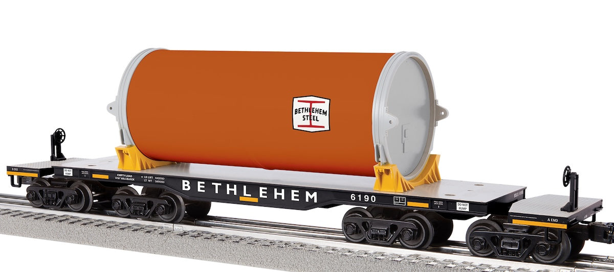 Lionel 2526190 - Heavy Duty Flatcar "Bethlehem Steel" #6190