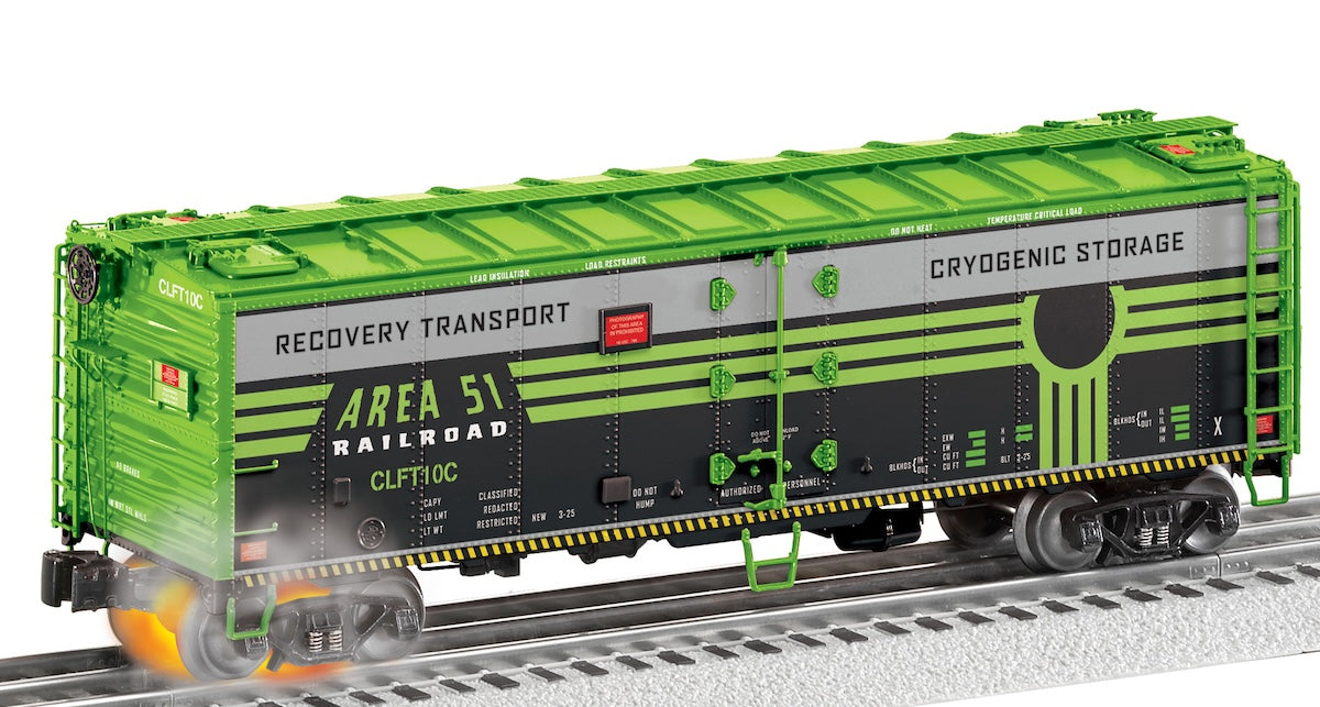 Lionel 2526340 - Hotbox Reefer Car "Area 51" #CLFT10C