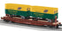 Lionel 2526370 - Flat Car "Chicago & North Western" w/ 2 Trailers #44017