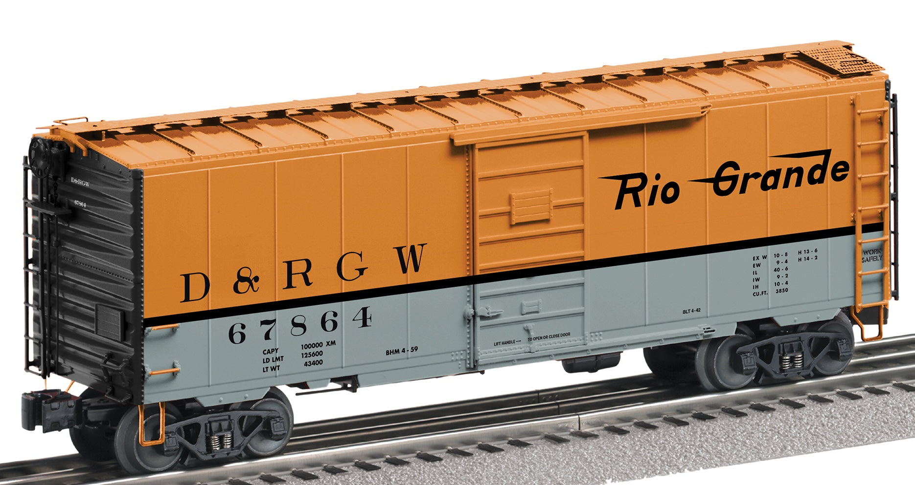 Lionel 2526660 - Freightsounds PS-1 Boxcar "Denver & Rio Grande Western" #67864