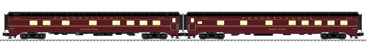 Lionel 2527060 - 21" Passenger Car Set "Pennsylvania" Spirit of St Louis (2-Car)