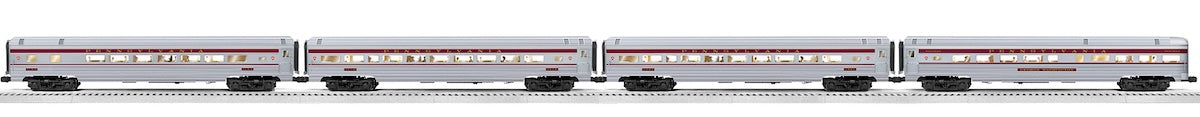 Lionel 2527080 - 18" Aluminum Passenger Car Set "Pennsylvania" (4-Car) Congressional